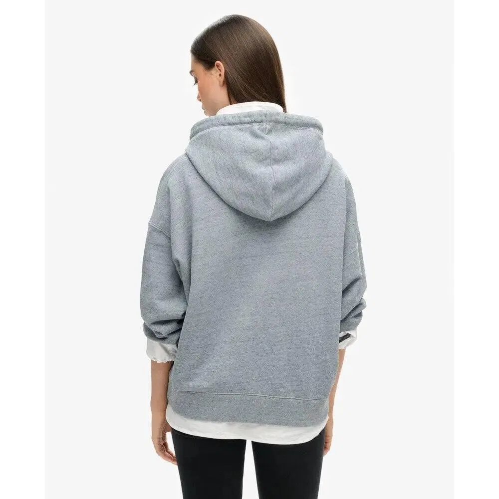 Мужской свитшот с принтом Essential Logo Overdyed Superdry, Blau — фото 4