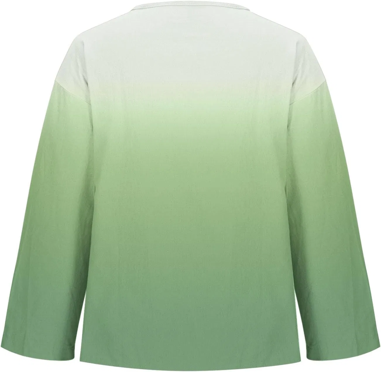 Женская блуза с V-образным вырезом Oversized, Green — фото 3