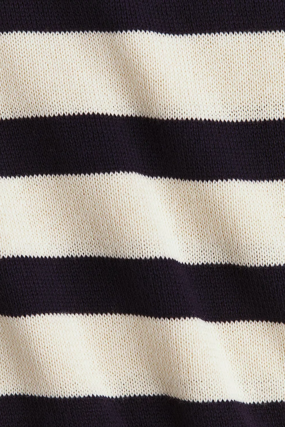 Хлопковый свитер H&M, Cremefarben/Gestreift — фото 2