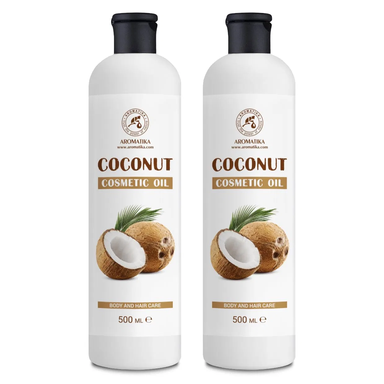 Масло кокосовое косметическое AROMATIKA, набор 2 x 500 мл, 1000 мл Aromatika Trust The Power Of Nature