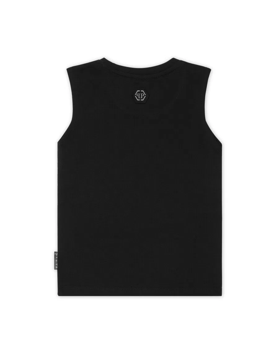 Топ Philipp Plein 'Plein Queen' черного цвета — фото 2