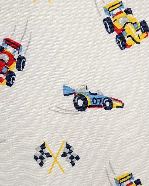 Детский комбинезон для мальчиков с принтом Grand Prix 2 Pack Footies Little Me, мультиколор — фото 3