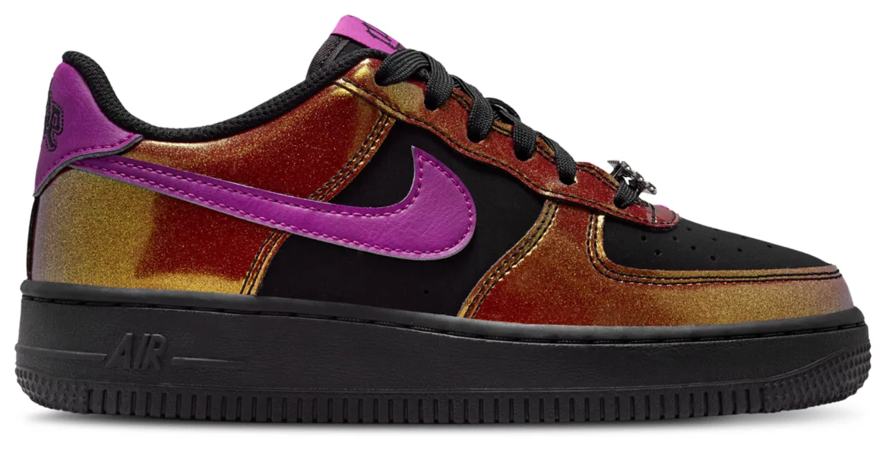 Кроссовки для мальчиков Nike Air Force 1 LV8 4, цвет Black/Bold Berry