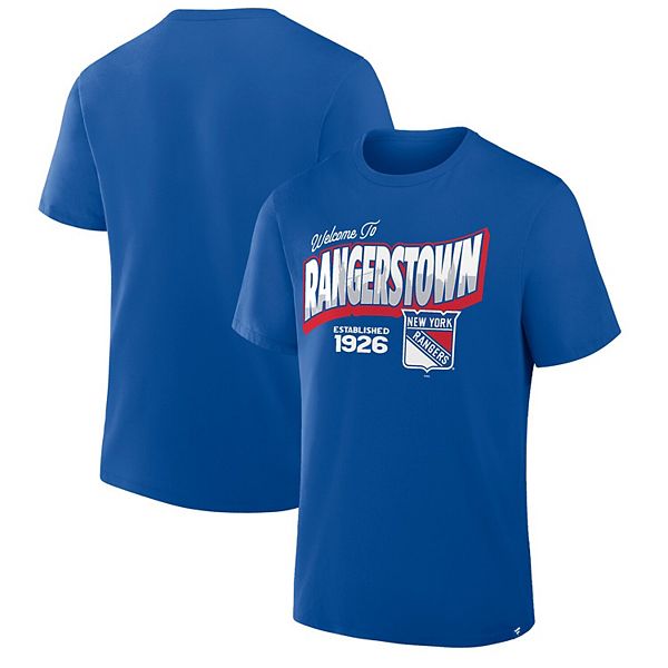 

Мужская синяя футболка new york rangers hometown local Fanatics