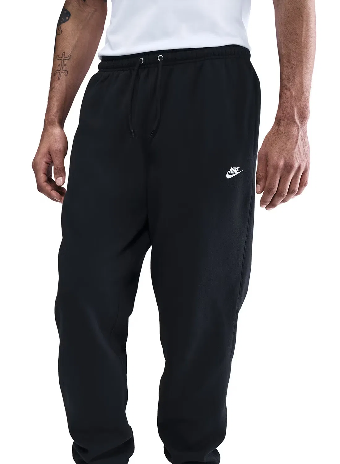 Штаны-джоггеры классические с манжетами Nike, черный — фото 3