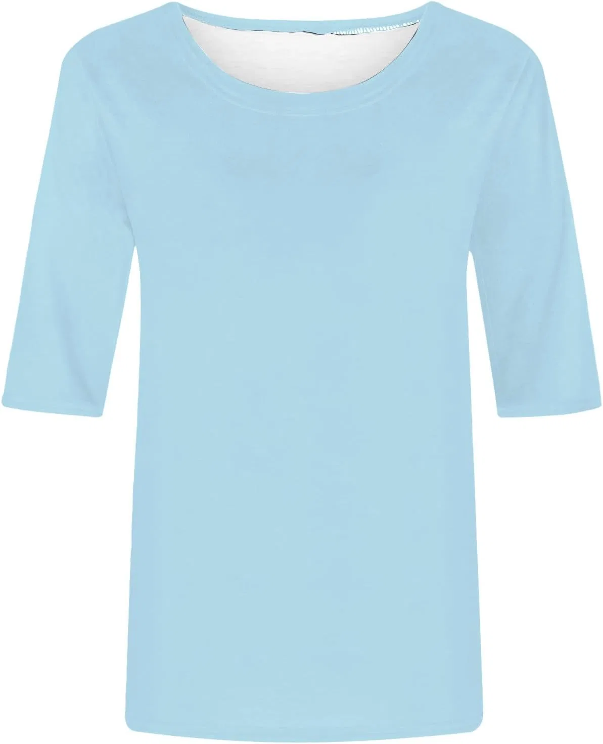 Женская футболка с круглым вырезом Loose Fit, Sky Blue — фото 3