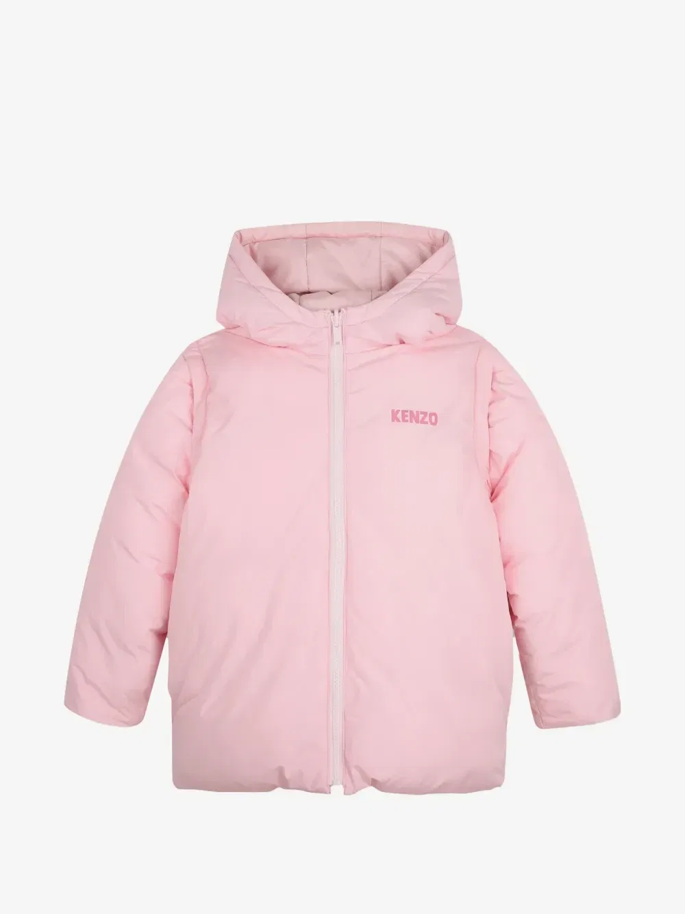 Двусторонняя куртка со съемными рукавами Kenzo Kids, розовый — фото 2