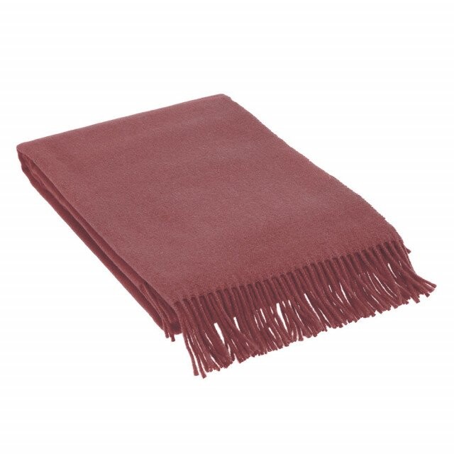 

Плед Somma Pure Wool N.Pop Yarn Dyed With Fringes, 130×190 см, розовый