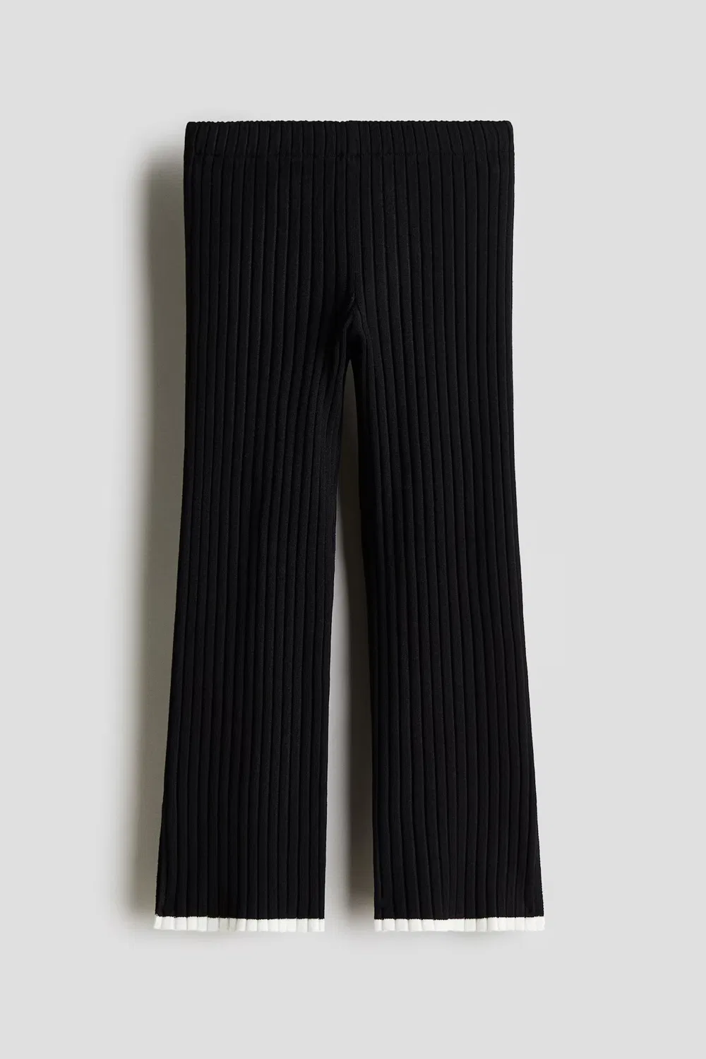 Ребристые леггинсы H&M, Schwarz