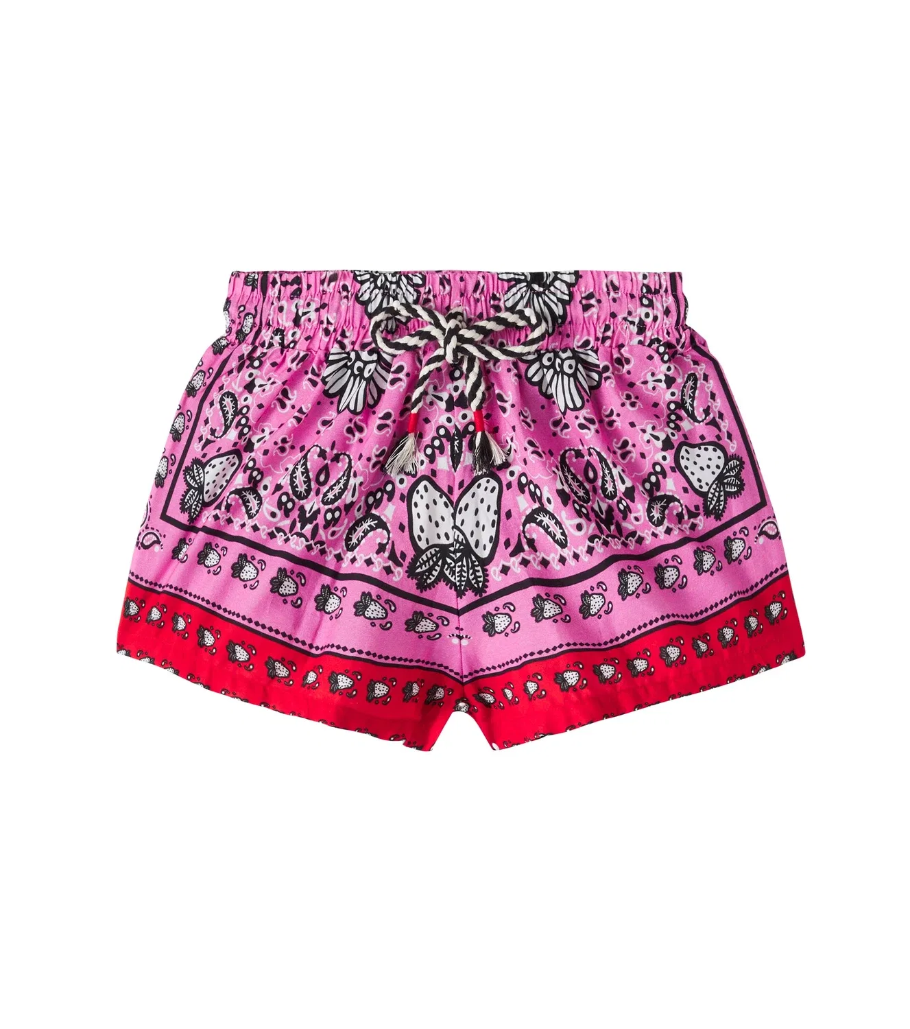 Шорты хлопковые Morango Bandana Fábula, розовый