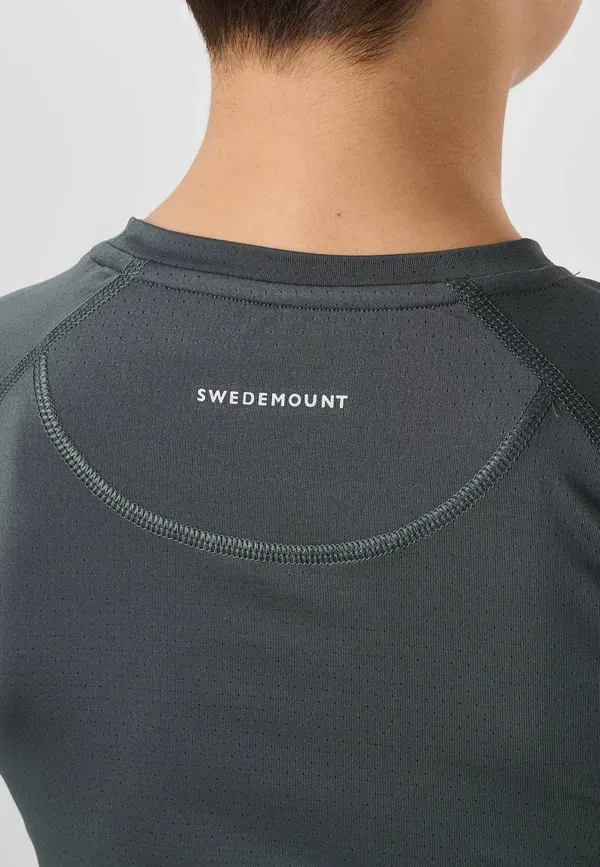 Футболка для тренировок Swedemount Core Training Tee B Jr Print T-Shirt, пыльно-темно-зеленый — фото 4