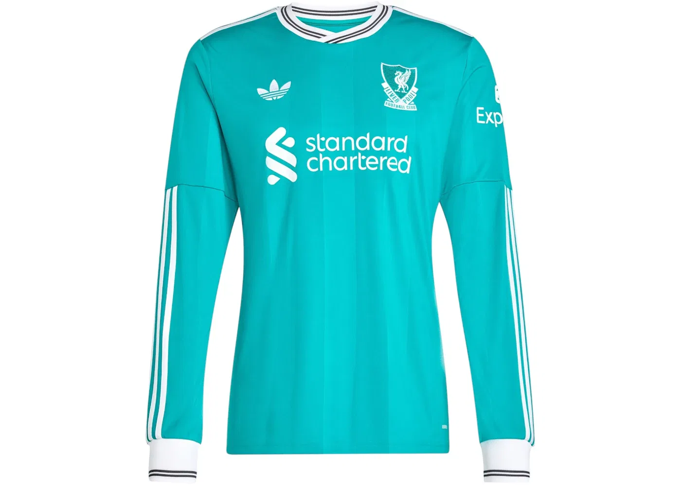 Мужская футболка с длинным рукавом Adidas Liverpool FC 25/26 Long Sleeve Third Jersey Sea Green