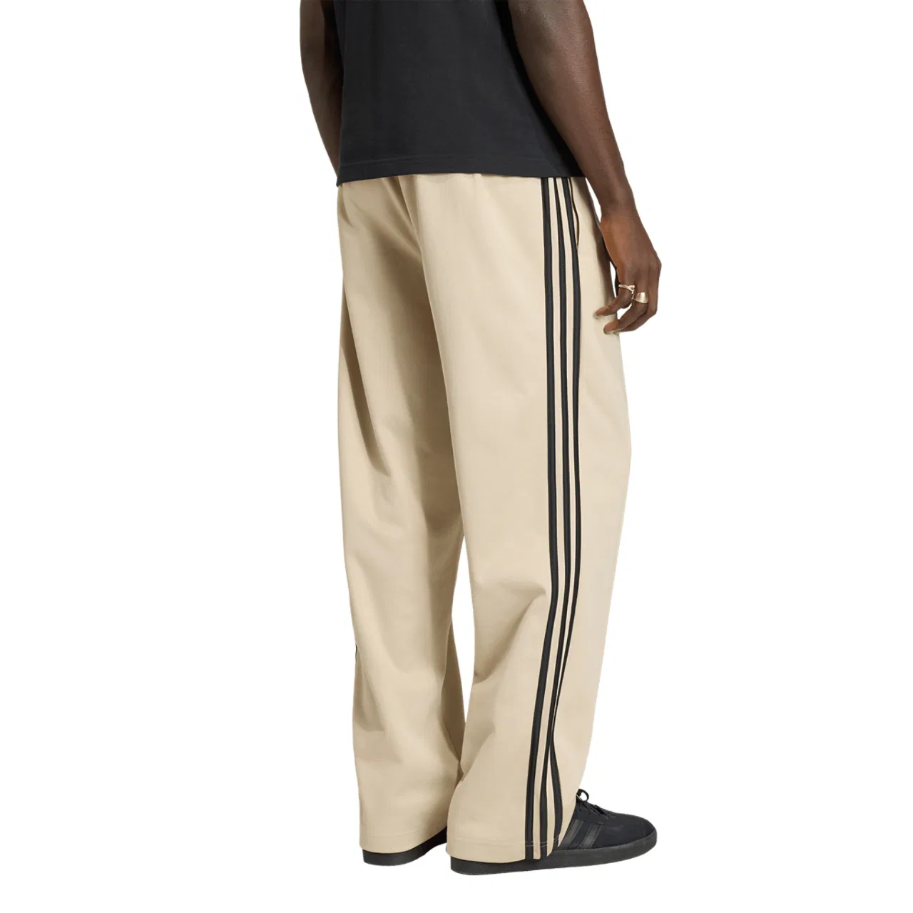 Мужские брюки Baggy Track Adidas, цвет Stone Khaki — фото 2