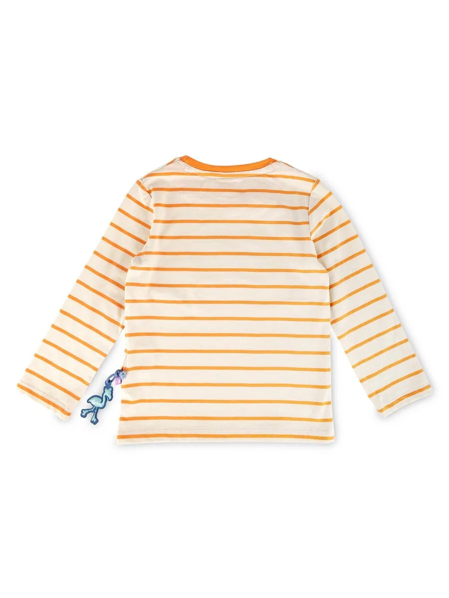 Футболка SIGIKID 'Langarmshirt Wild Flamingo' оранжевого цвета — фото 3