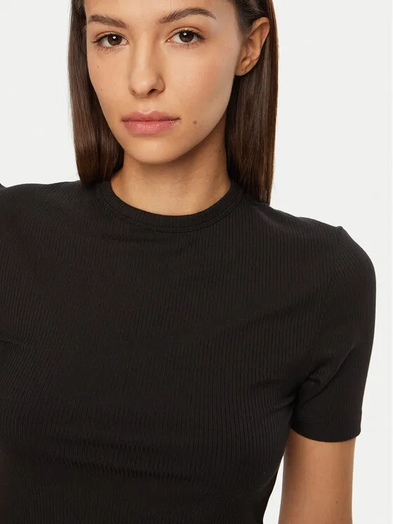 Футболка slim fit Calvin Klein, черный — фото 4