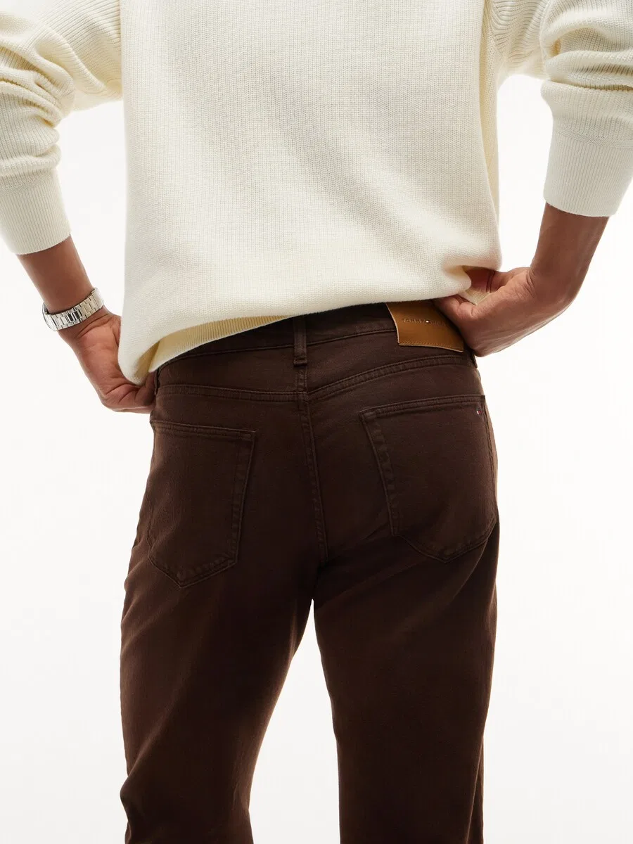Джинсы TOMMY HILFIGER Regular 'Denton' темно-коричневого цвета — фото 3