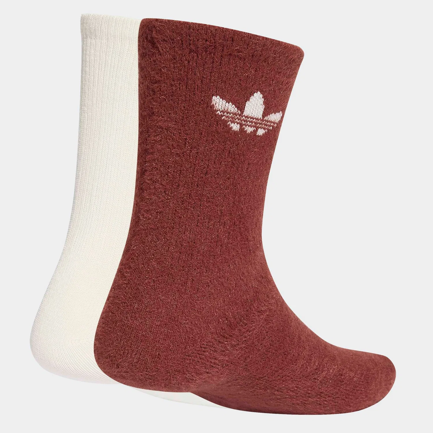 Женские спортивные носки с флисовым логотипом Adidas Originals, Wonder Quartz/Off White — фото 2