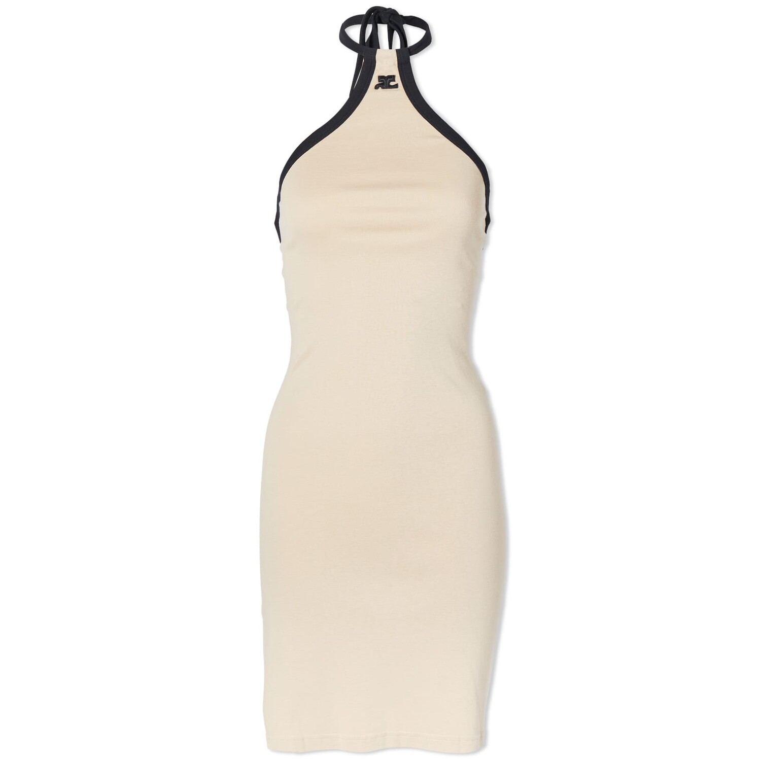 

Платье Courrèges Halter Neck Logo Mini, светло-коричневый
