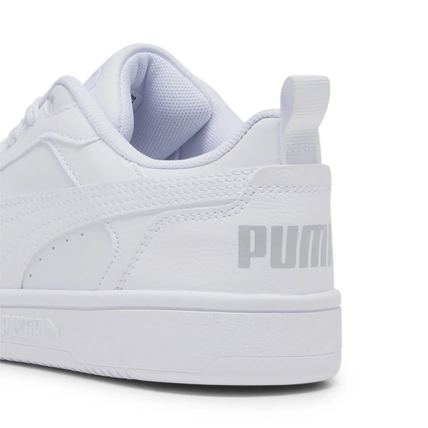 Детские кроссовки с ретро-дизайном Rebound V6 Low Puma, Weiß Grau — фото 2