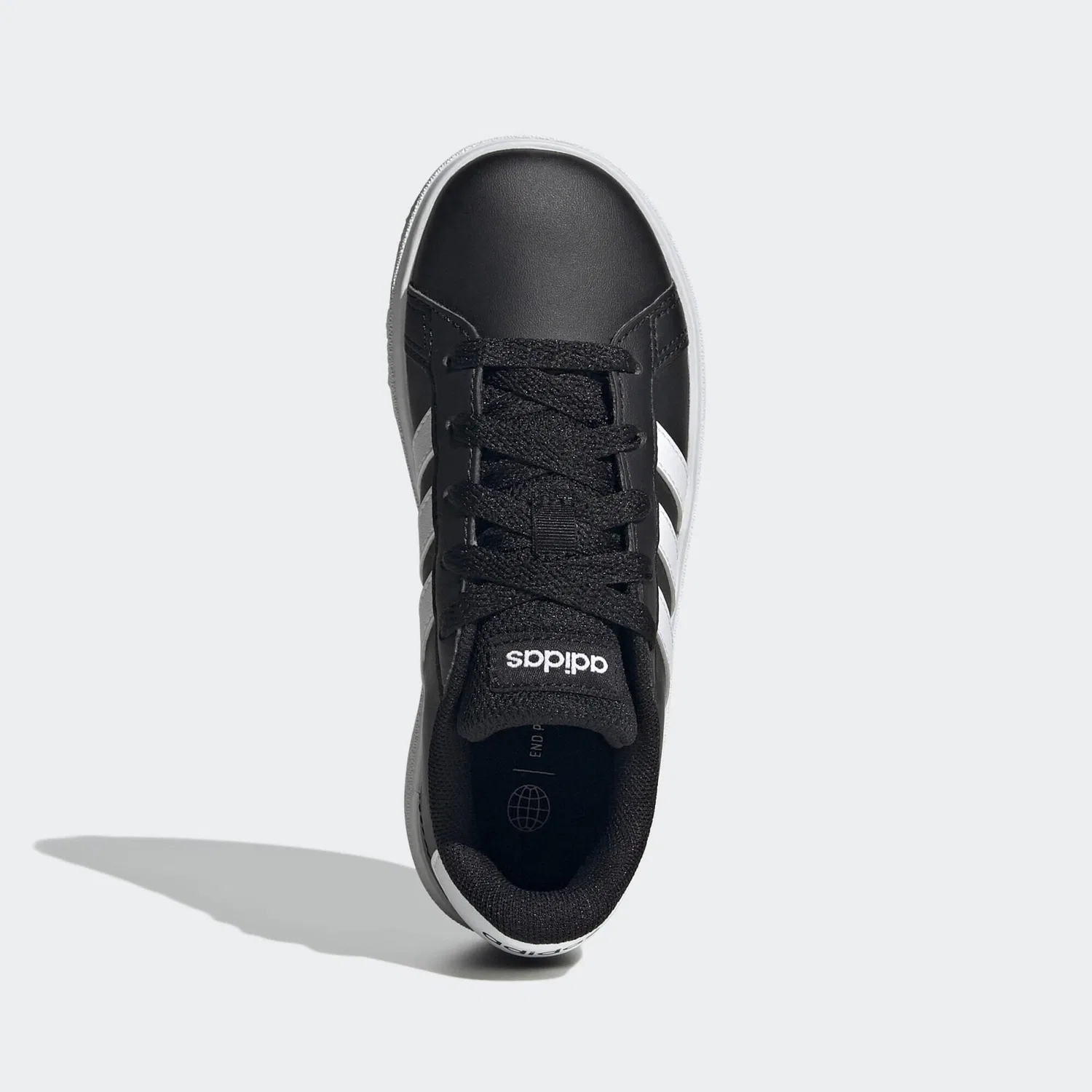 Детские кроссовки Grand Court Lifestyle Tennis Lace-Up Adidas, Schwarz Weiss — фото 3
