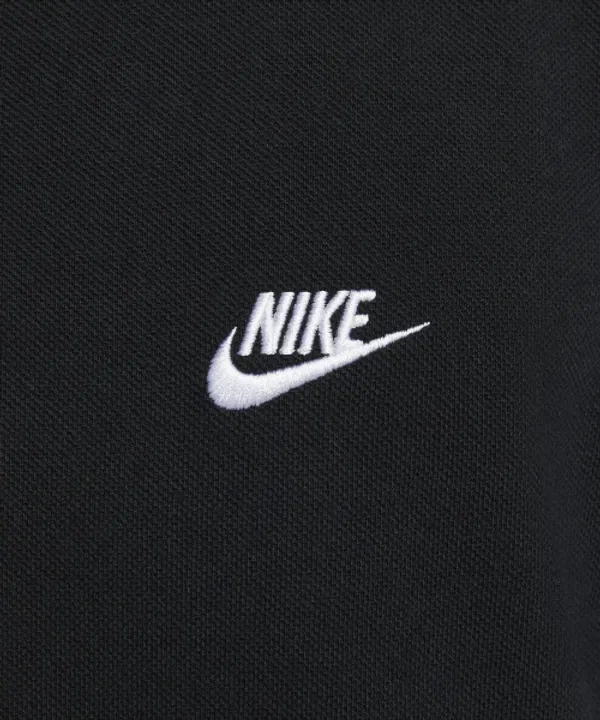 Поло с коротким рукавом, модели Club, Nike, черный/белый — фото 4