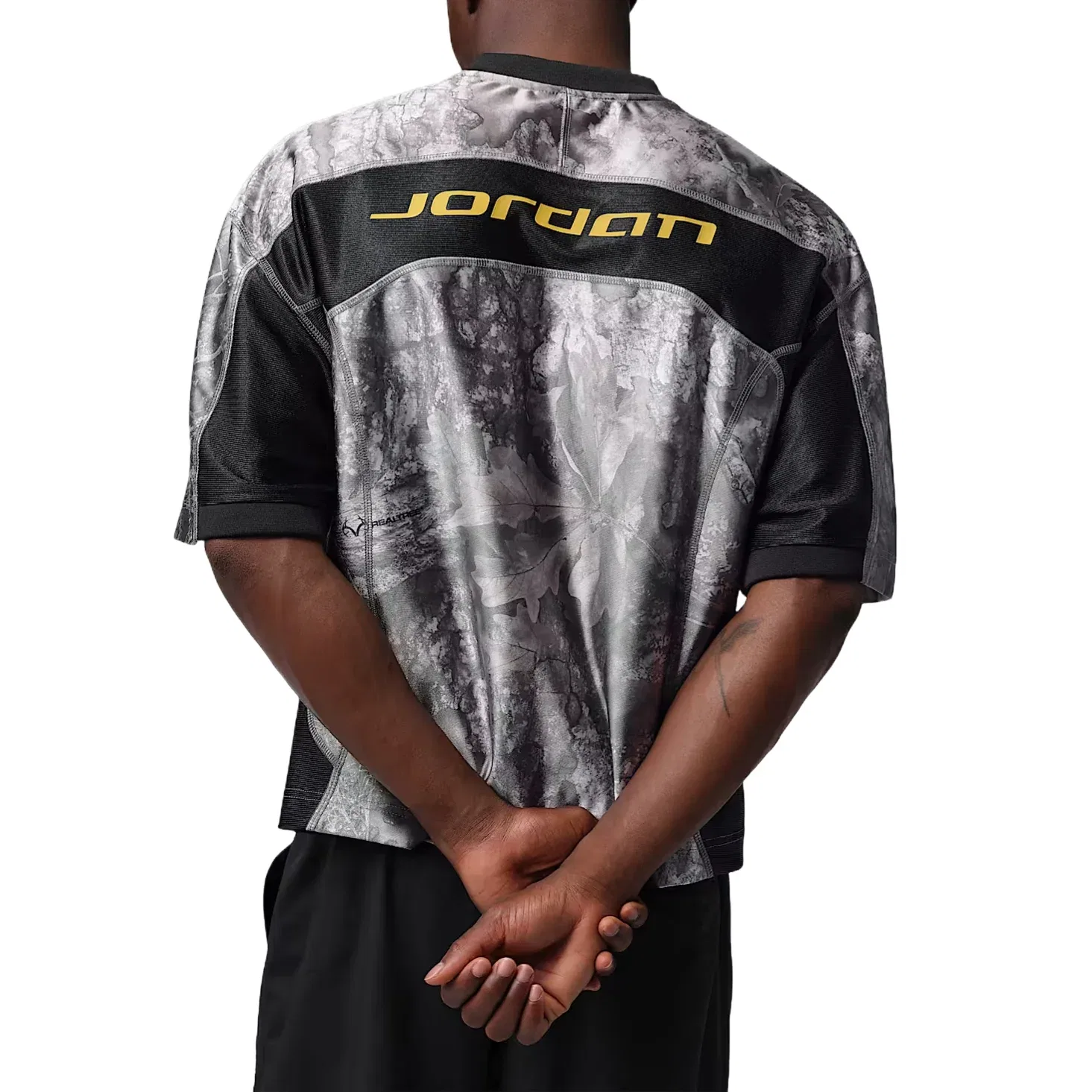Мужская игровая майка Brooklyn Realtree Jersey 'White Black Bright Citron' Jordan, White/Black/Bright Citron — фото 2