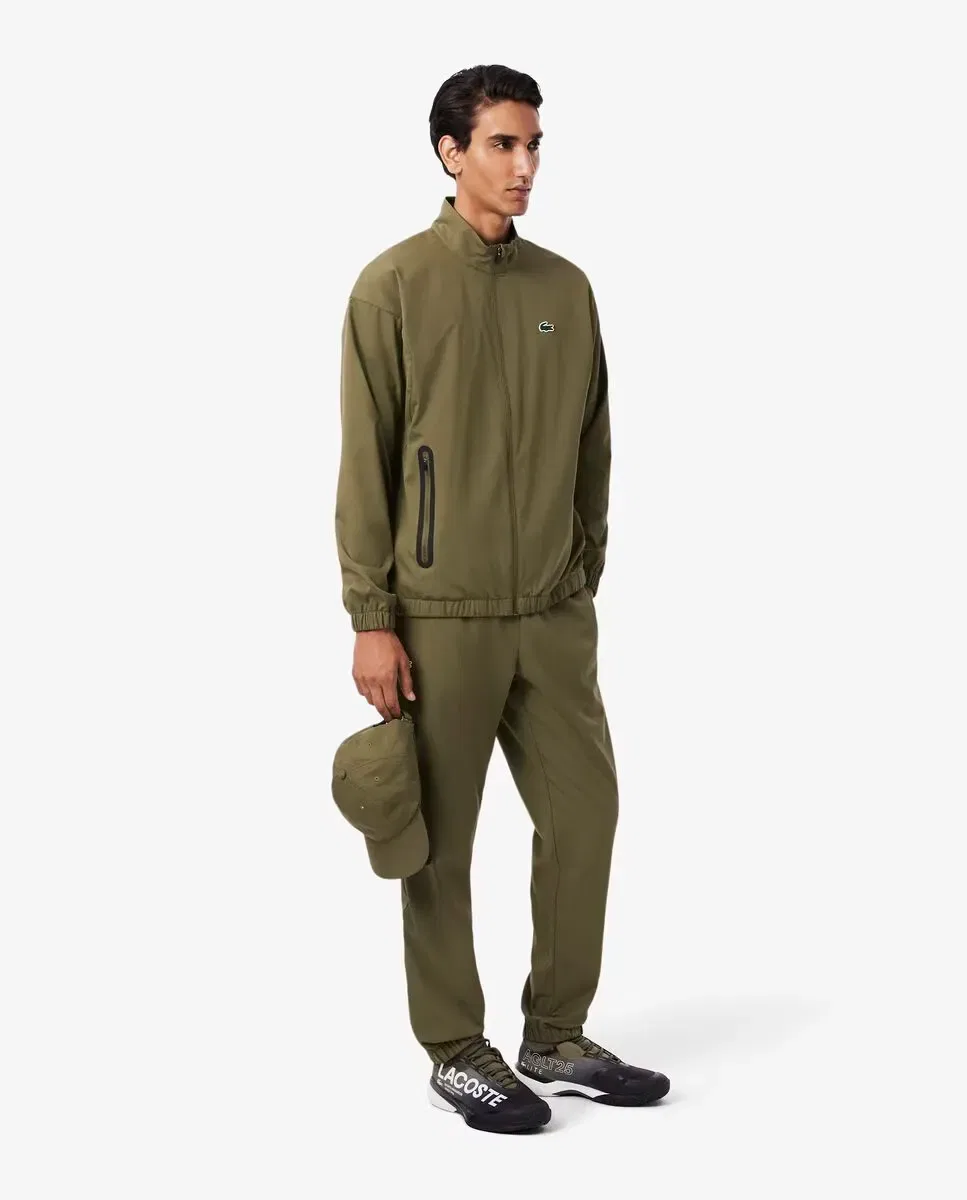 Мужской спортивный костюм для тенниса из тафты Lacoste, Verde Militar — фото 4