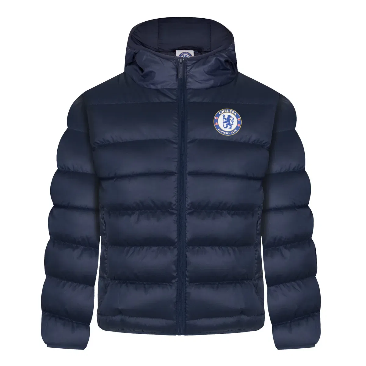 Детская куртка с капюшоном стеганая зимняя Chelsea Fc, Blue