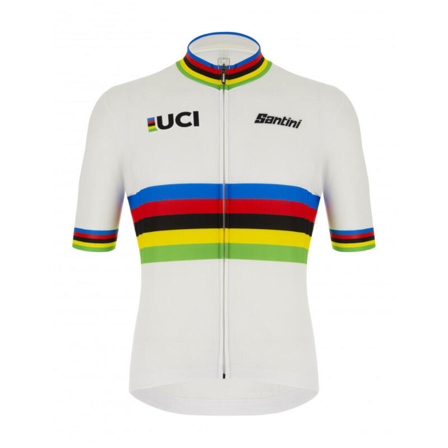

Чемпион мира по эко-футболу из Джерси - Uci Official SANTINI, белый / белый / белый
