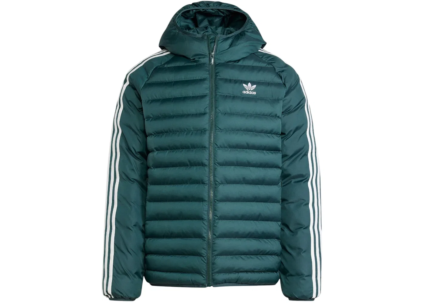 Мужская куртка с капюшоном синтетическая Adidas, цвет Mineral Green