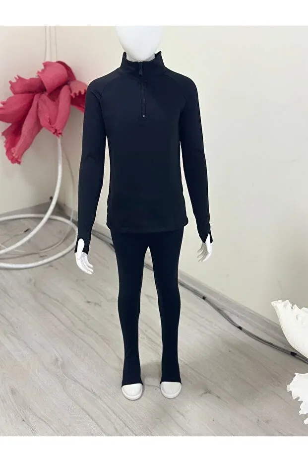 Детские леггинсы для девочек однотонные Sg Collections, Black