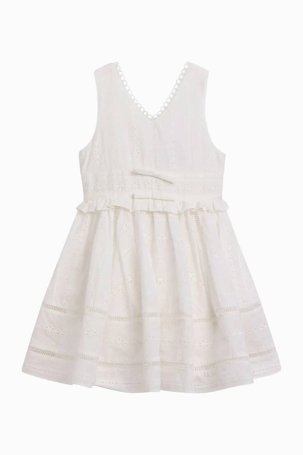 Платье мини с вышивкой Lulu Broderie Bardot Junior