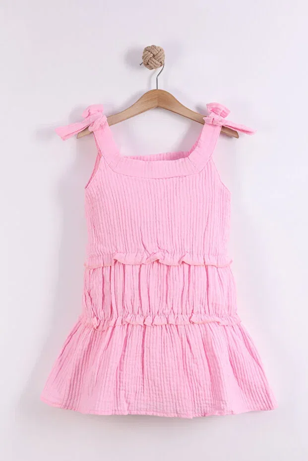 Детское платье для девочек с воланами Bow ruffle dress Pollito, Multicolor