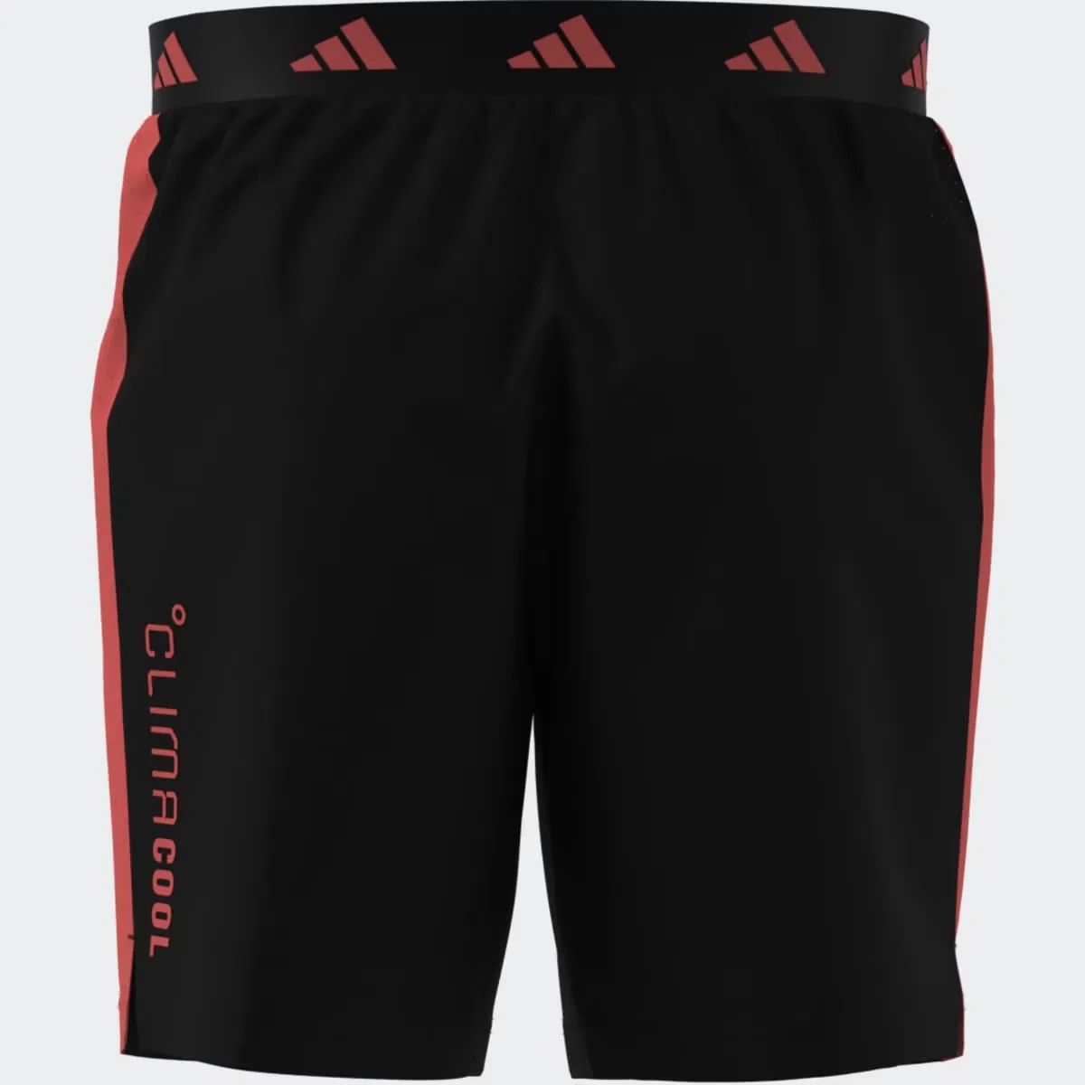 Мужские брюки короткий, Tech Apparel Climacool, adidas, черный оранжевый — фото 2