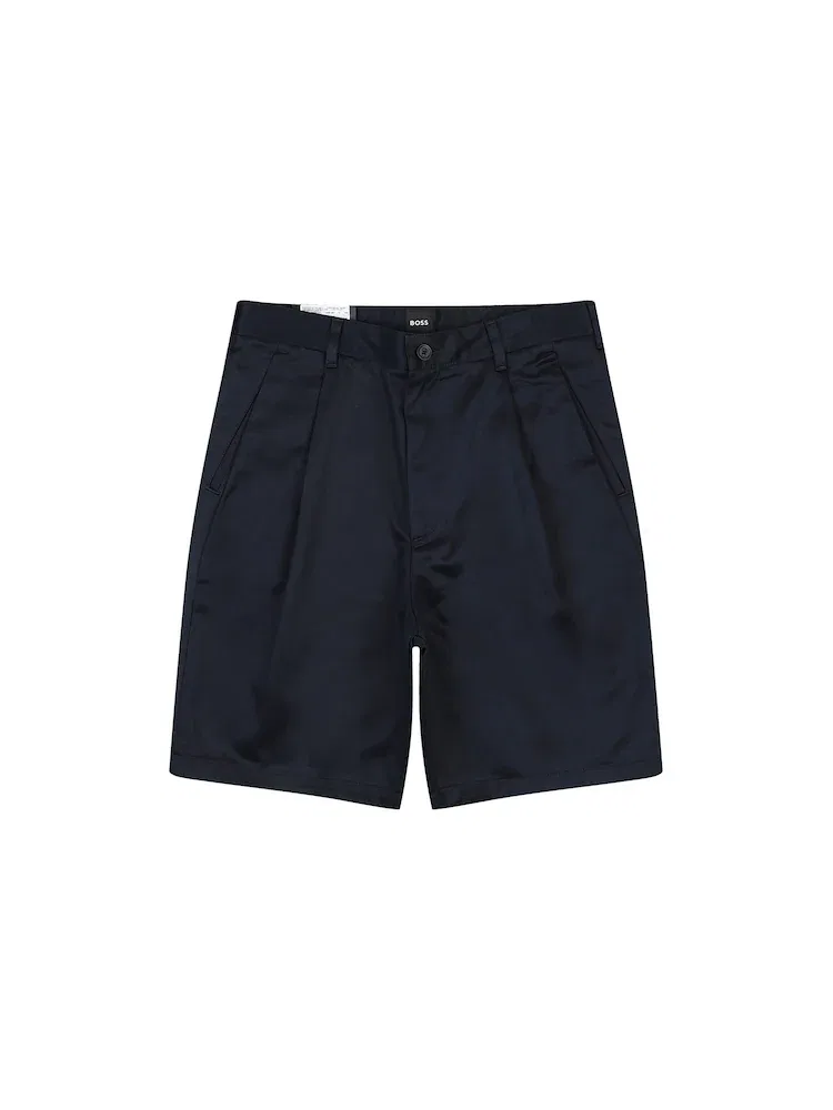 Шорты хлопковые Relaxed Fit BOSS, Navy — фото 2