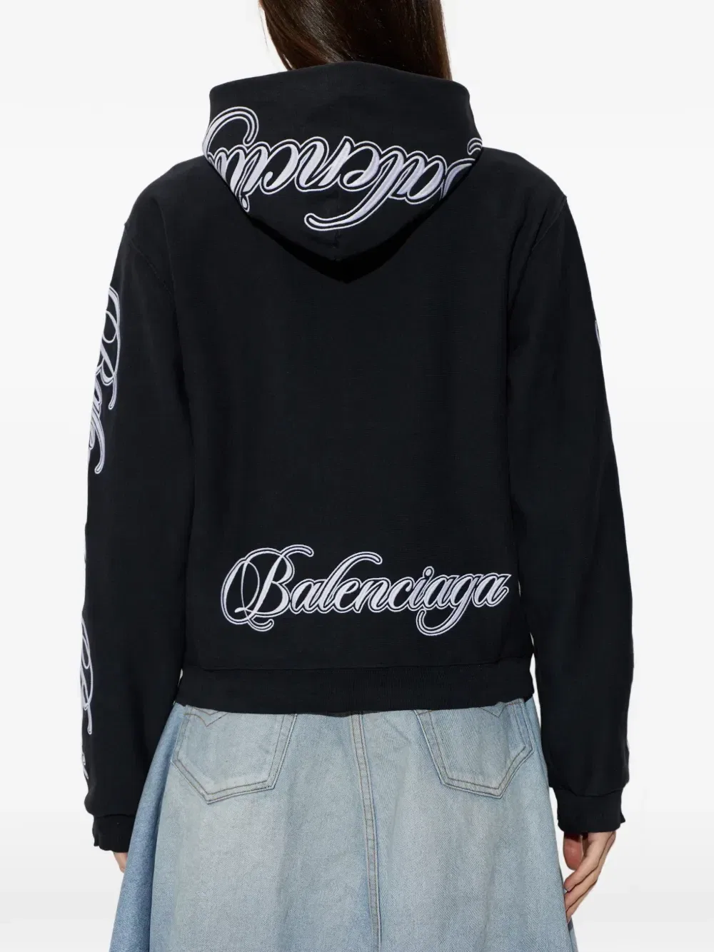 Худи Ele's Balenciaga, черный — фото 4
