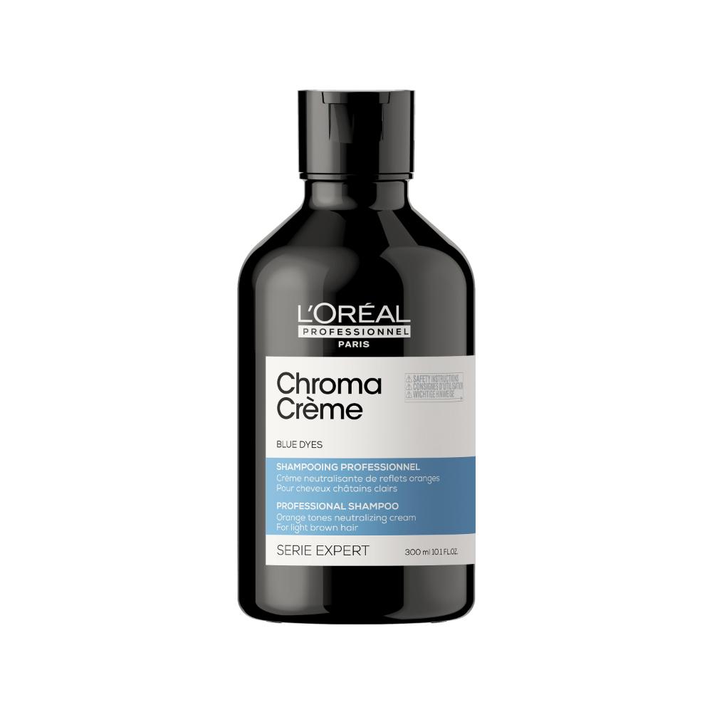 

Кремовый шампунь для волос, нейтрализующий апельсиновый оттенок chroma crème orange-tones neutralizing shampoo for light to medium brown hair L′Oréal Professionnel Paris, 300 мл