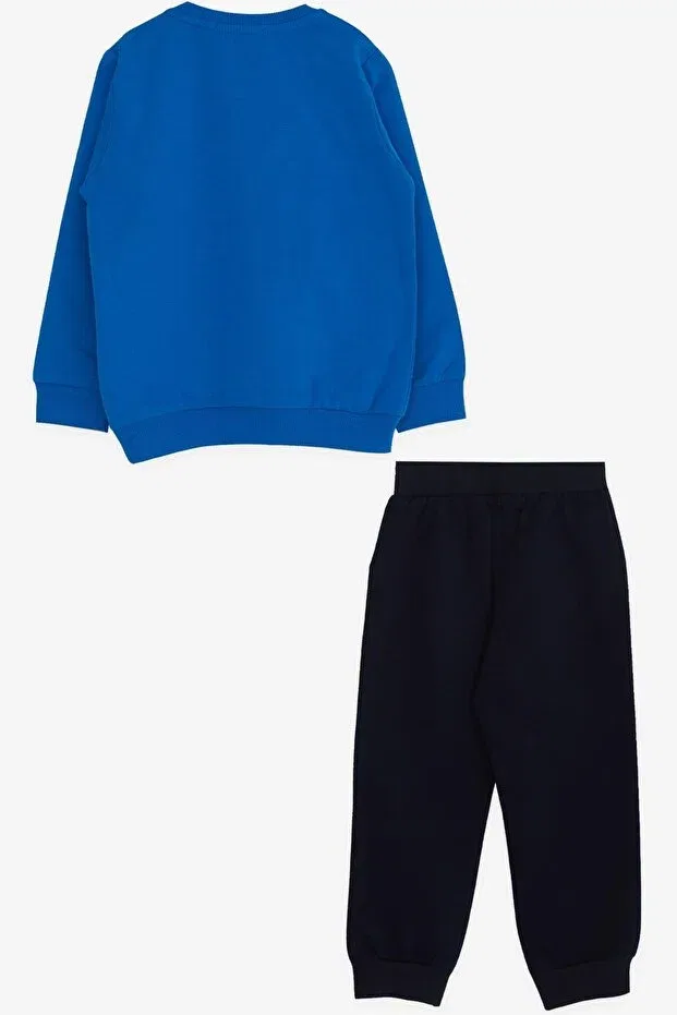 Детский спортивный костюм для мальчиков с принтом Breeze, Saks Blue — фото 2