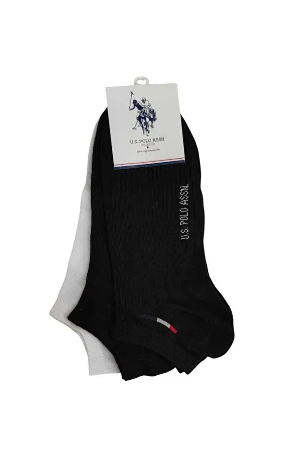 Мужские носки-следки с принтом James U.S. Polo Assn., Black
