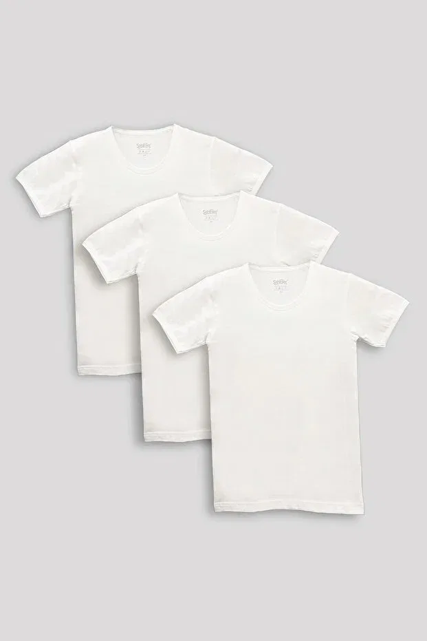Детский топ для мальчиков хлопковый 6-pack Şahinler, White