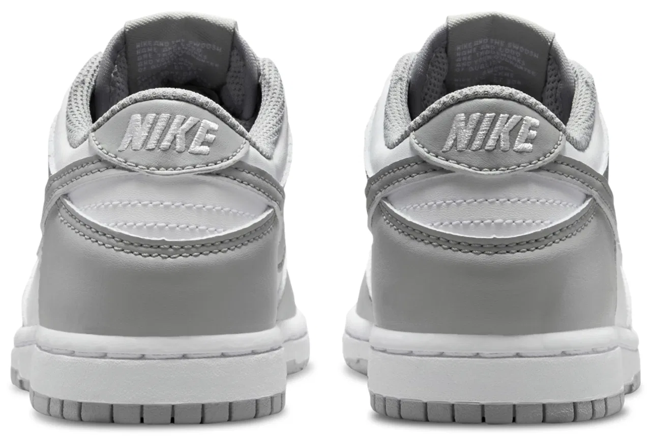 Кроссовки для мальчиков Dunk Low N Nike, цвет White/Smoke Grey — фото 3