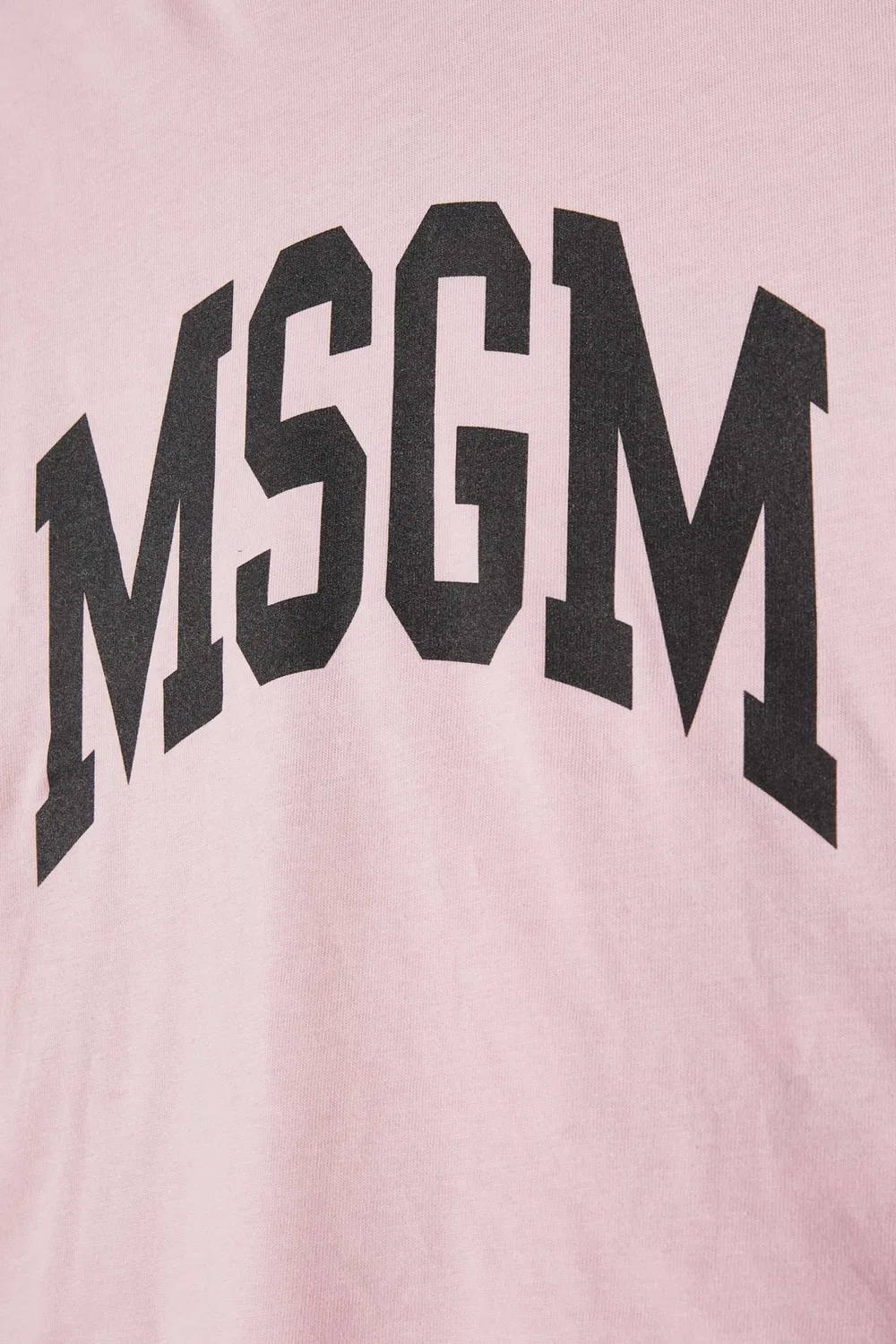 Футболка укороченная с логотипом MSGM, белый — фото 4