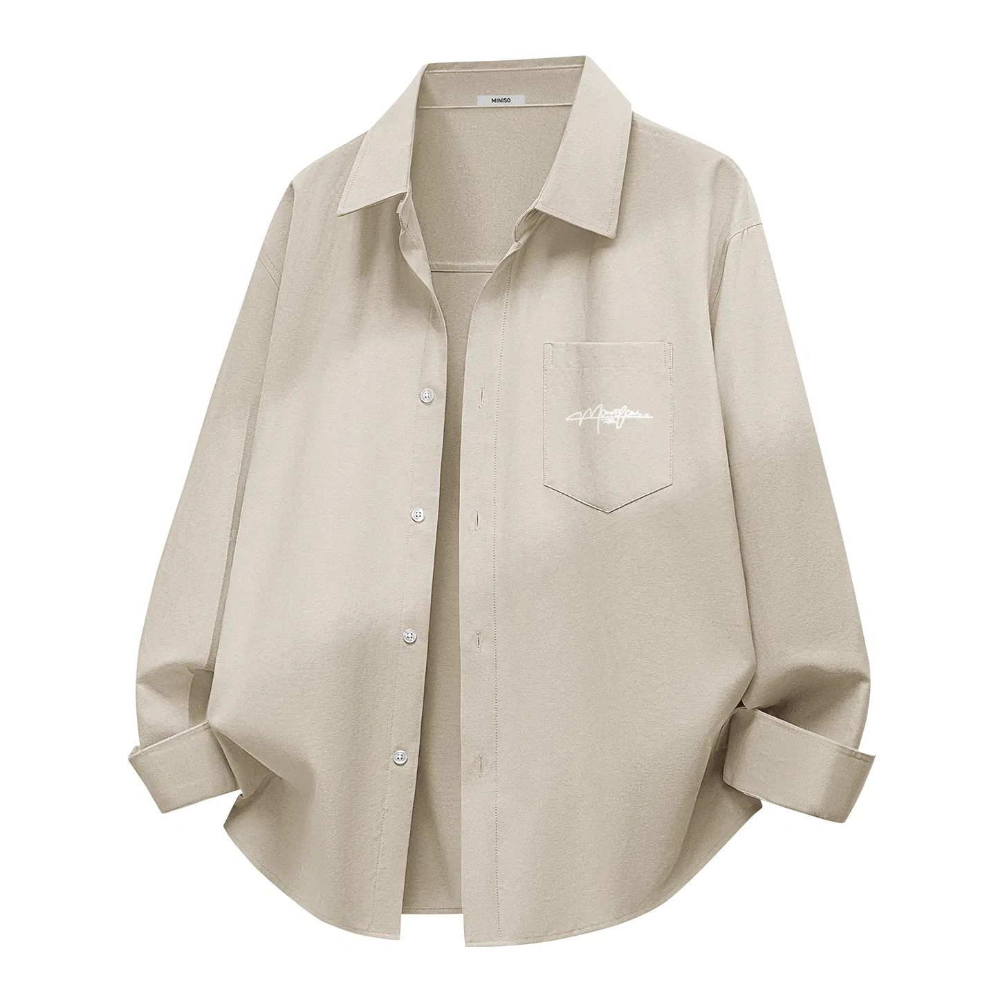 Детская рубашка с лацканом Heavyweight Oxford MINISO, Apricot