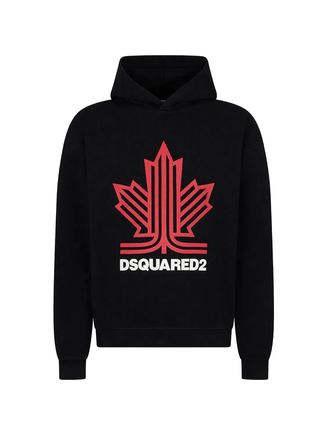 Худи Ski Leaf черного цвета DSQUARED2, черный