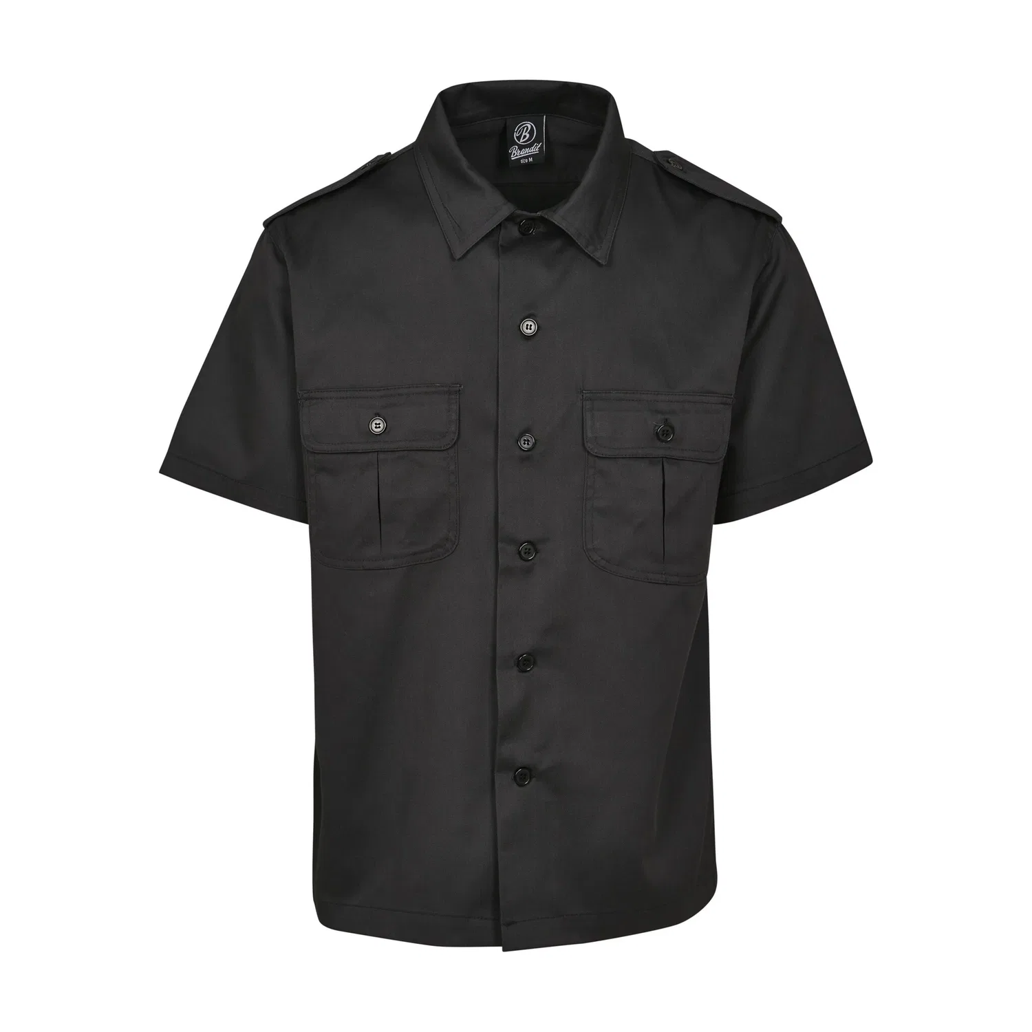 Мужская рубашка с коротким рукавом Brandit, Black