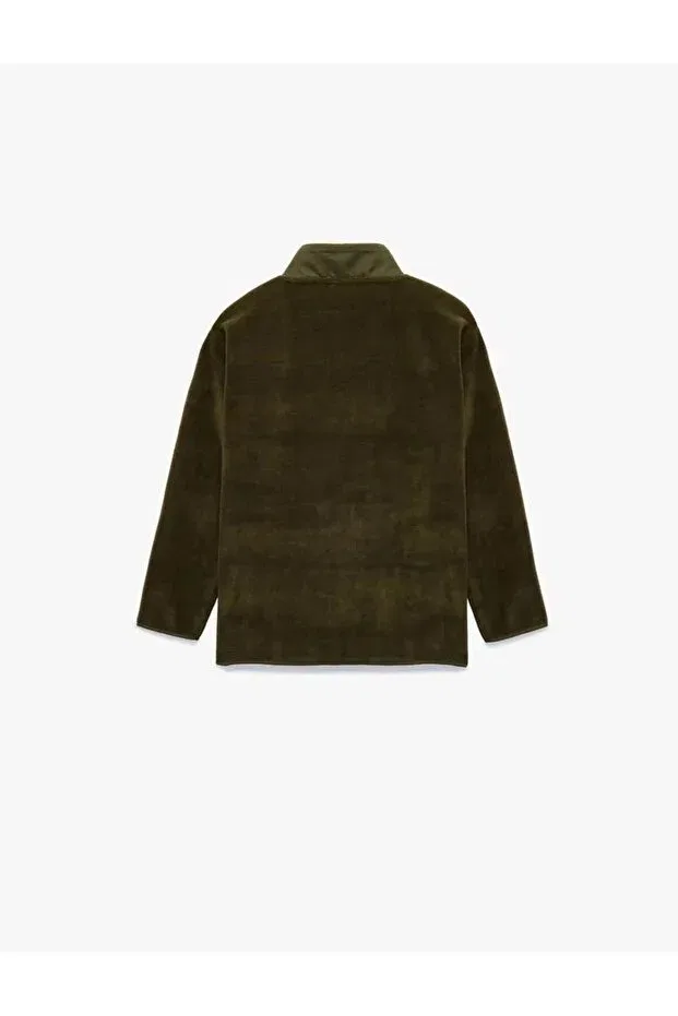Детские свитшот для мальчиков хлопковый Koton, Khaki — фото 2