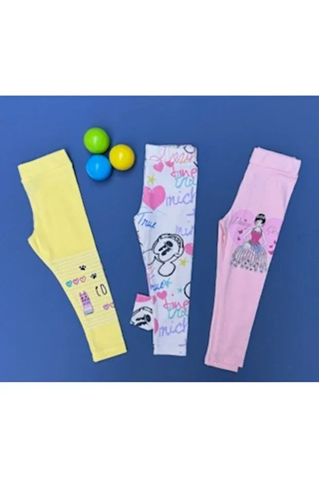 Детские леггинсы для девочек с принтом Baby Ella'S, Multicolored