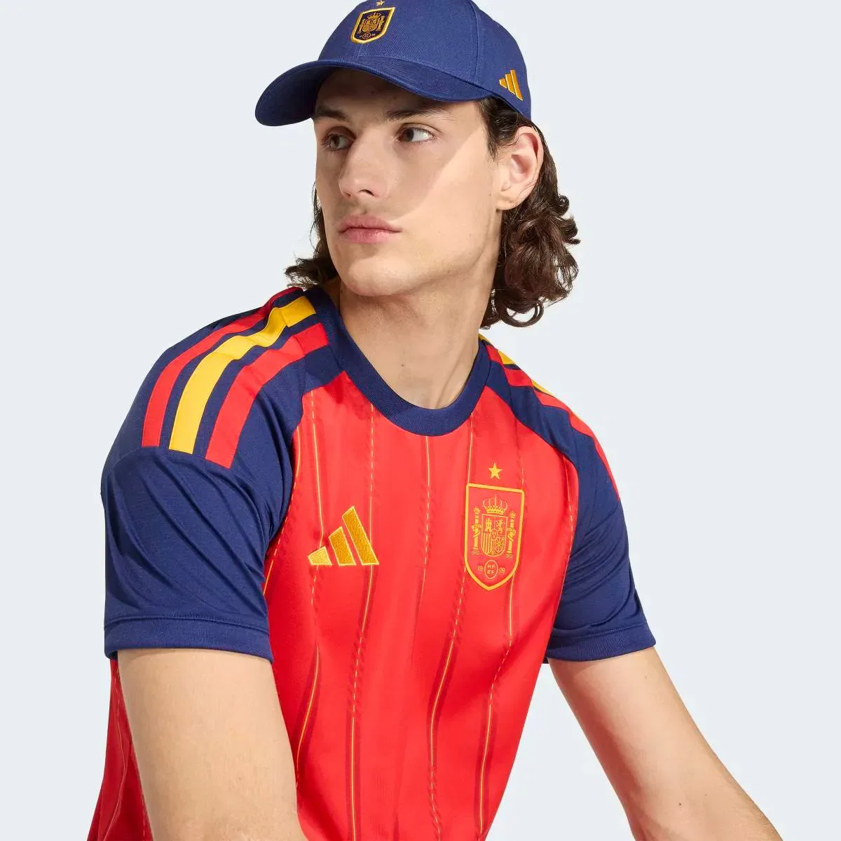 Мужская футболка с длинным рукавом España Mundial 2026 adidas, Красный — фото 3