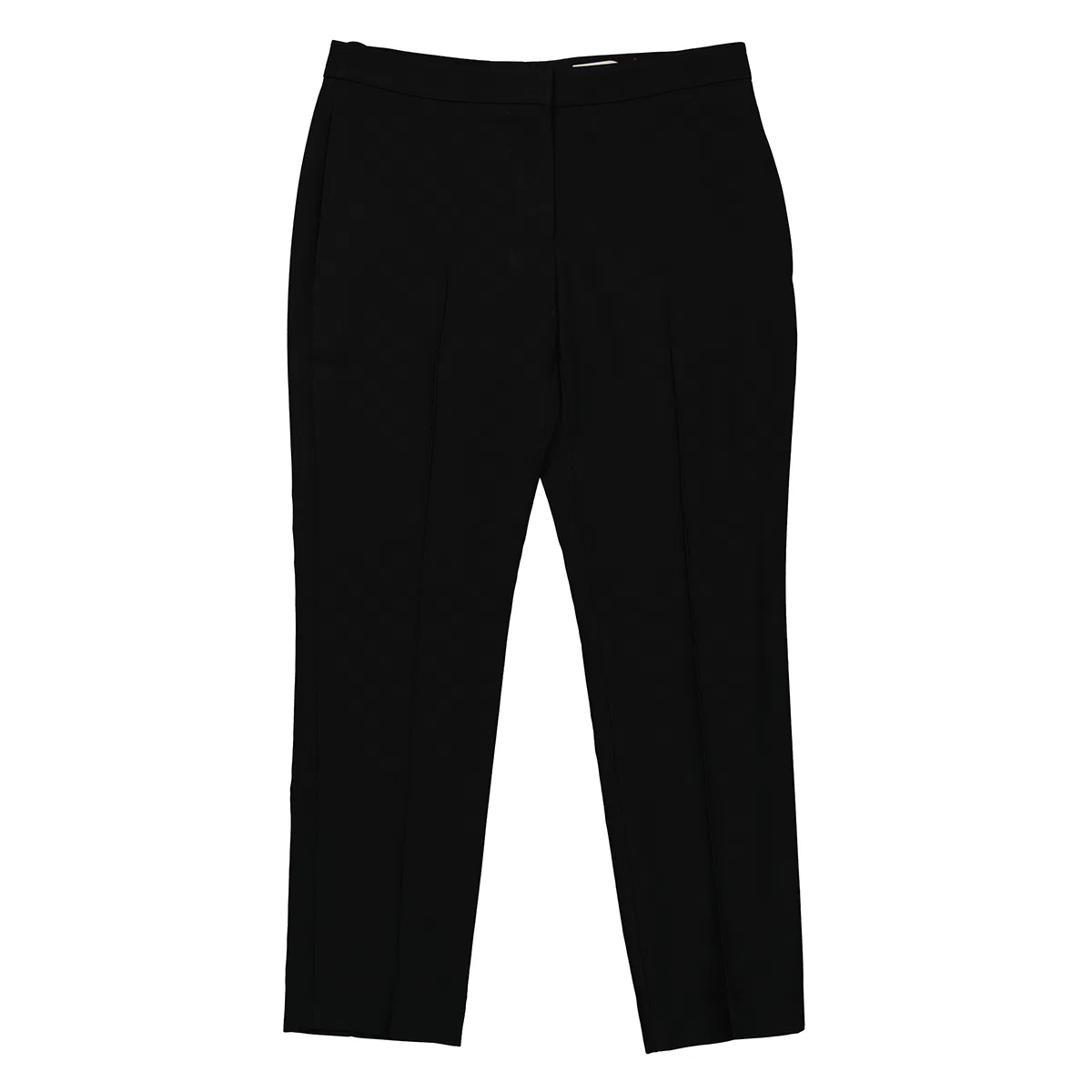 Брюки-кроп из шерсти и шелка Black Wool And Silk Blend Crop Trousers Alexander McQueen, Black — фото 4