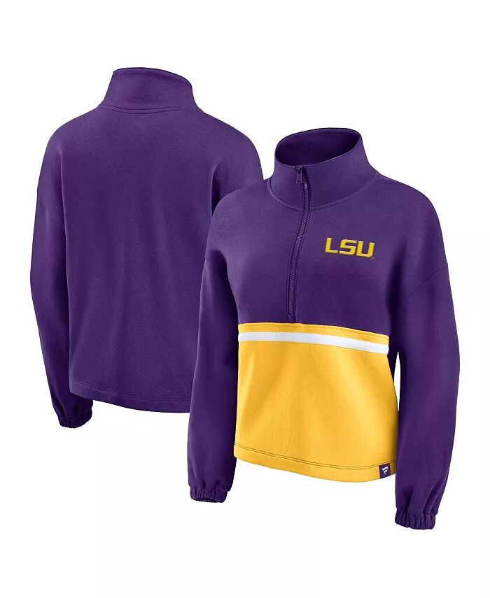 

Женская фиолетовая флисовая куртка LSU Tigers с полумолнией Fanatics